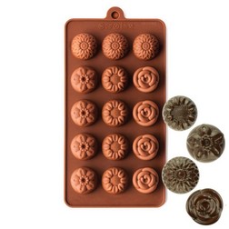 Flower Assortment Silicone Chocolate Candy Mold