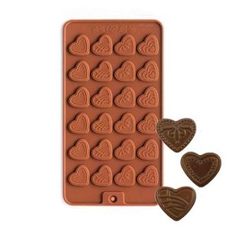Heart Medallions Silicone Chocolate Candy Mold