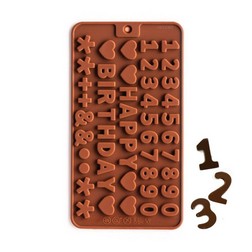 Mini Number Silicone Chocolate Candy Mold