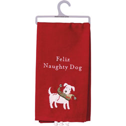 Feliz Naughty Dog Kitchen Towel