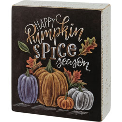 Pumpkin Spice Season Box Sign