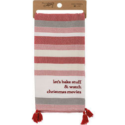Let's Bake Stuff & Watch Christmas Movies Kitchen Towel