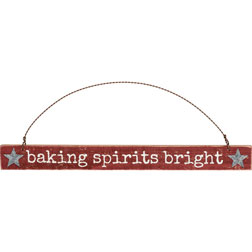 Baking Spirits Bright Sign Ornament