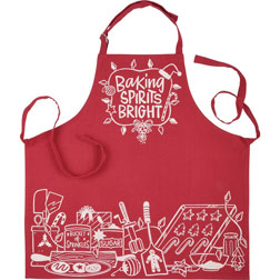 Baking Spirits Bright Christmas Apron - Adult