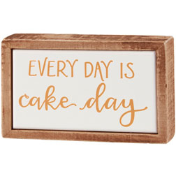 Cake Day Mini Box Sign