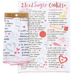 Heart Iced Sugar Cookies Kitchen Towel