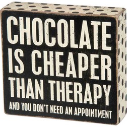 Chocolate Cheaper Box Sign