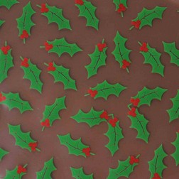 Holly and Berries Chocolate Transfer Sheet