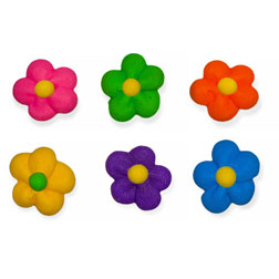 Mini Flower Power Icing Decorations