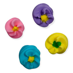 Button Flower Assortment Icing Decorations