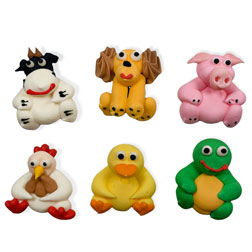 Farm Animals Icing Decorations