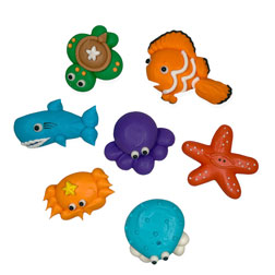 Sea Creatures Icing Decorations