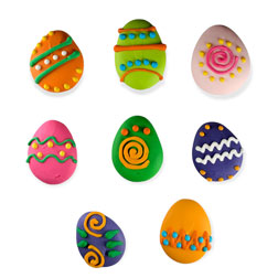 Easter Egg Mini Assorment Icing Decorations