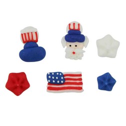 Petite Patriotic Icing Decorations