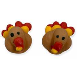 Mini Turkey Icing Decorations