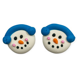 Snowman Face Icing Decorations