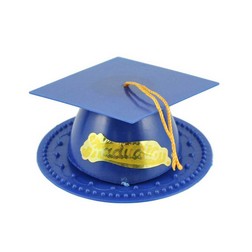 Blue Graduation Cap Topper