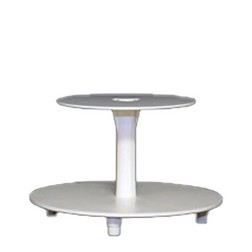 White 2 Tier Plastic Cupcake Stand