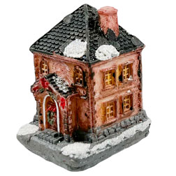 Miniature Christmas Village House w/ Lights