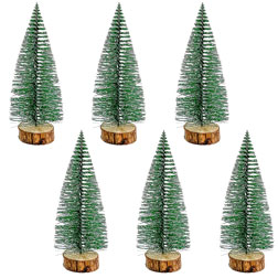 4" Snow-Tipped Holiday Christmas Tree Cake Toppers