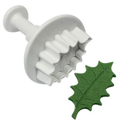 Veined Holly Leaf 1-3/8"