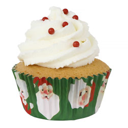 Christmas Santa Cupcake Liners