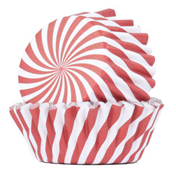 Candy Cane Stripe Cupcake Liners