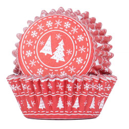 Christmas Print Cupcake Liners