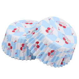 Vintage Cherries Cupcake Liners