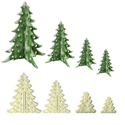 3D Christmas Trees Cutter Set