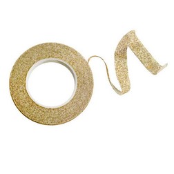 Gold Floral Sparkle Tape