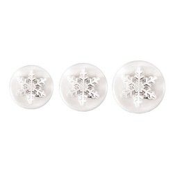 Mini Snowflake Plunger Cutters Set