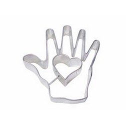 Heart In Hand Cookie Cutter