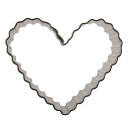 2¼" Fluted Heart Cookie Cutter