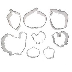 Fall/Thanksgiving Cookie Cutter Set