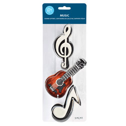 Music Themed Cookie Cutter Set