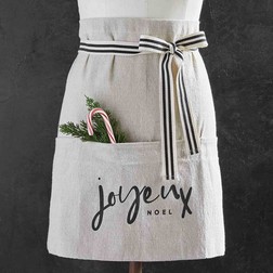 Joyeux Noel Waist  Apron - Adult