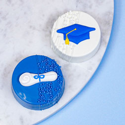 Royal Blue Graduation Edible Cupcake Toppers