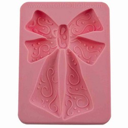 Bow with Swirls Silicone Mold by Colette Peters