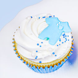 Blue Baby Romper Icing Decorations