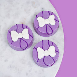 White Bow Icing Decorations