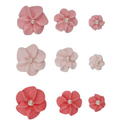 Pink Flower Icing Decorations