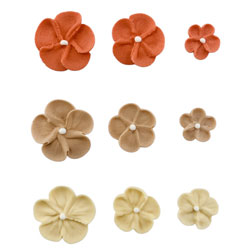 Fall Flower Icing Decorations