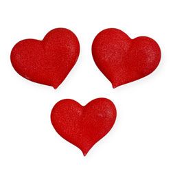 Red Heart Icing Decorations