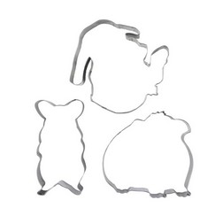 Palm Pets Bunny, Guinea Pig and Hamster Cookie Cutter Set by The Floured Canvas