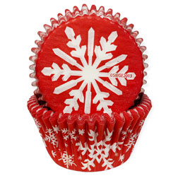 Snowflake Cupcake Liners