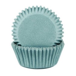 Baby Blue Mini Cupcake Liners