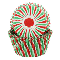 Christmas Swirl Standard Cupcake Liners