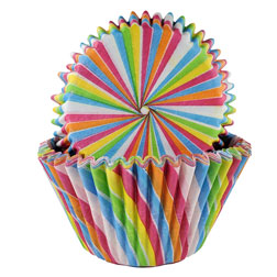 Rainbow Swirl Jumbo Cupcake Liners