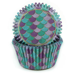 Mermaid Scales Cupcake Liners